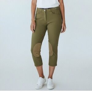 Pikeur Breeches Women 26x25 Tan Knee Patch Horse Riding Equestrian Pants Jump